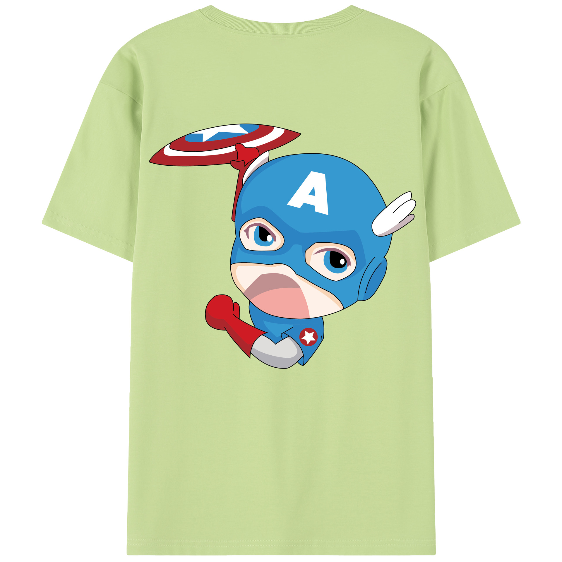 （画像用） アベンジャーズ The Avengers 綿100％半袖Tシャツ（背面プリント）